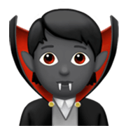 Emoji 🧛🏾 Vampiro: Carnagione Abbastanza Scura su Apple iOS 17.4.