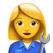 Emoji 👩‍🔧 Meccanico Donna su Apple iOS 17.4.