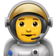 Emoji 👨‍🚀 Astronauta Uomo su Apple iOS 17.4.