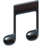 🎵 Emoji Musiknote Apple iOS 17.4.