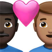 Casal Apaixonado - Homem: Pele Escura, Homem: Pele Morena Apple iOS 17.4.