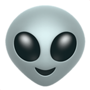 Émoji 👽 Alien sur Apple iOS 17.4.