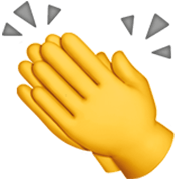 👏 Emoji klatschende Hände Apple iOS 17.4.