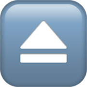 Émoji ⏏️ Bouton éjecter sur Apple iOS 17.4.