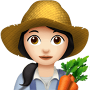 Emoji 👩🏻‍🌾 Contadina: Carnagione Chiara su Apple iOS 17.4.