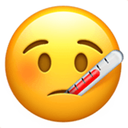 Emoji 🤒 Faccina Con Termometro su Apple iOS 17.4.