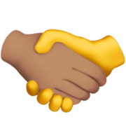 🫱🏽‍🫲 Emoji Aperto De Mãos: Pele Morena, Sem Tom De Pele na Apple iOS 17.4.