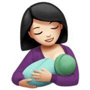 🤱🏻 Emoji Lactancia Materna: Tono De Piel Claro en Apple iOS 17.4.