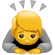 Emoji 🙇 Persona Che Fa Un Inchino Profondo su Apple iOS 17.4.
