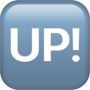 Emoji 🆙 Pulsante UP! su Apple iOS 17.4.