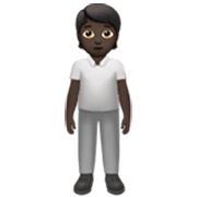 Persona De Pie: Tono De Piel Oscuro Apple iOS 17.4.