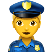 👮‍♀️ Emoji Agente De Policía Mujer en Apple iOS 17.4.