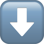 Emoji ⬇️ Freccia Rivolta Verso Il Basso su Apple iOS 17.4.