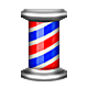 Emoji 💈 Barbiere su Apple iOS 4.0.