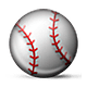 Émoji ⚾ Baseball sur Apple iOS 4.0.