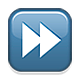 Emoji ⏩ Pulsante Di Avanzamento Rapido su Apple iOS 4.0.