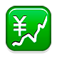 💹 Emoji steigender Trend mit Yen-Zeichen Apple iOS 4.0.