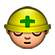 👷 Emoji Trabalhador De Construção Civil na Apple iOS 4.0.