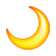 Emoji 🌙 Spicchio Di Luna su Apple iOS 4.0.