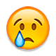 😢 Emoji Rosto Chorando na Apple iOS 4.0.