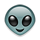 Émoji 👽 Alien sur Apple iOS 4.0.