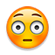 Emoji 😳 Faccina Imbarazzata su Apple iOS 4.0.