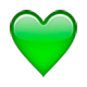 💚 Emoji grünes Herz Apple iOS 4.0.