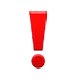 Emoji ❗ Punto Esclamativo Rosso su Apple iOS 4.0.
