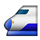 🚄 Emoji Hochgeschwindigkeitszug mit spitzer Nase Apple iOS 4.0.