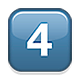 4️⃣ Emoji Teclas: 4 en Apple iOS 4.0.