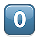 Emoji 0️⃣ Tasto: 0 su Apple iOS 4.0.