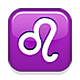 Emoji ♌ Segno Zodiacale Del Leone su Apple iOS 4.0.
