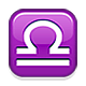 Émoji ♎ Balance sur Apple iOS 4.0.