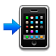 Emoji 📲 Telefono Cellulare Con Freccia su Apple iOS 4.0.