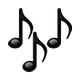 Emoji 🎶 Note Musicali su Apple iOS 4.0.