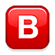 🅱️ Emoji Botão B (tipo Sanguíneo) na Apple iOS 4.0.