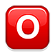 🅾️ Emoji Großbuchstabe O in rotem Quadrat Apple iOS 4.0.