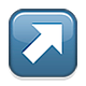 Emoji ↗️ Freccia Rivolta Verso Destra Che Punta In Alto su Apple iOS 4.0.