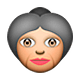 Émoji 👵 Femme âgée sur Apple iOS 4.0.