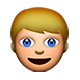 👱 Emoji Pessoa: Cabelo Louro na Apple iOS 4.0.