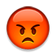 Emoji 😡 Broncio su Apple iOS 4.0.