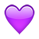 Émoji 💜 Cœur Violet sur Apple iOS 4.0.