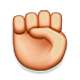 ✊ Emoji erhobene Faust Apple iOS 4.0.