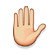 ✋ Emoji erhobene Hand Apple iOS 4.0.