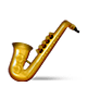 🎷 Emoji Saxofone na Apple iOS 4.0.