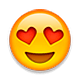 😍 Emoji Cara Sonriendo Con Ojos De Corazón en Apple iOS 4.0.