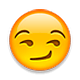 😏 Emoji selbstgefällig grinsendes Gesicht Apple iOS 4.0.