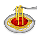 Emoji 🍝 Spaghetti su Apple iOS 4.0.