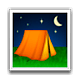 Émoji ⛺ Tente sur Apple iOS 4.0.