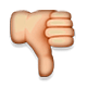 Émoji 👎 Pouce Vers Le Bas sur Apple iOS 4.0.